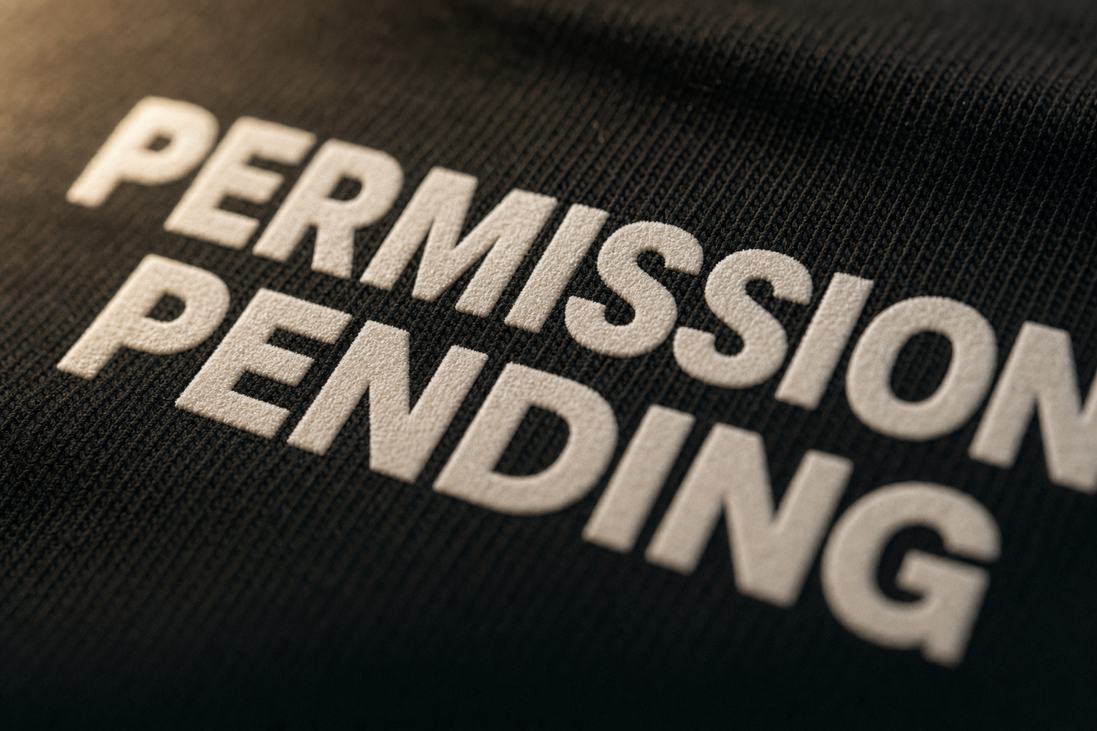 Permission Pending Tee — Front Print
